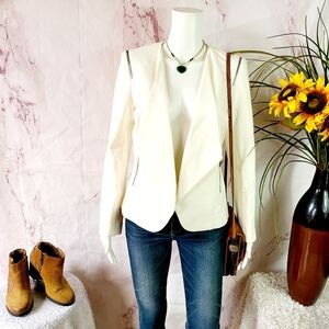 Chicos Black Label Elegant Cream Women's Jacket